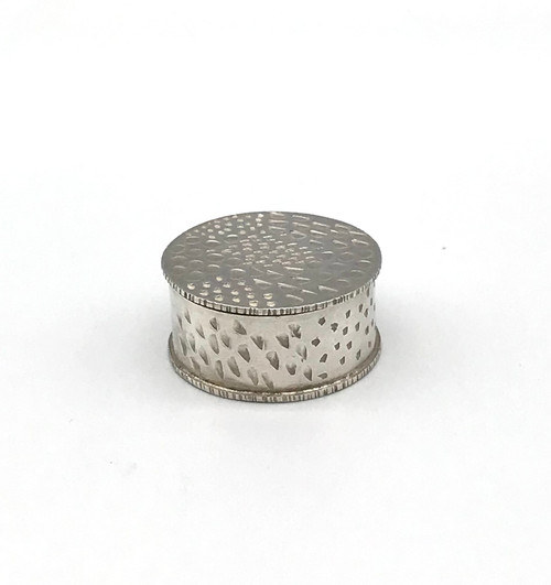 'Imprints' Handmade and Engraved Silver Box by Iona Hall SOLD