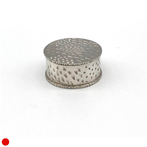 'Imprints' Handmade and Engraved Silver Box by Iona Hall SOLD