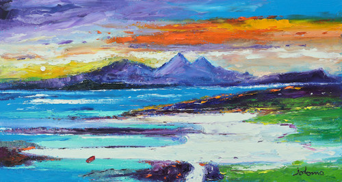 Eveninglight, Sanna Bay, Ardnamurchan by Jolomo SOLD