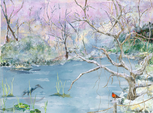 Winter Pond by Annie Broadley