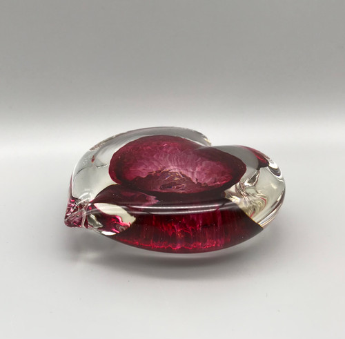 Ruby Red Glass Heart by Elin Isasksson SOLD