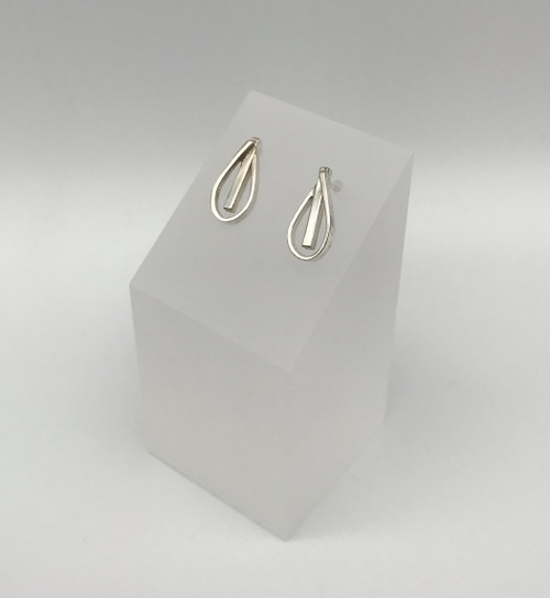 Fall Stud Silver Earrings by Iona Hall SOLD