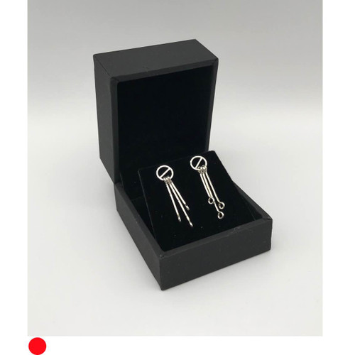 Machair Collection Three Strand Earrings in Silver by Iona Hall SOLD