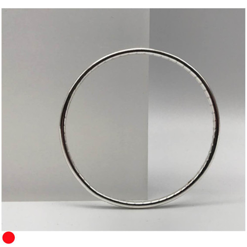 Silver Notches Bangle in Medium Size by Iona Hall SOLD