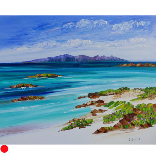Beach Rocks and Grasses Coll by Sheila Fowler SOLD