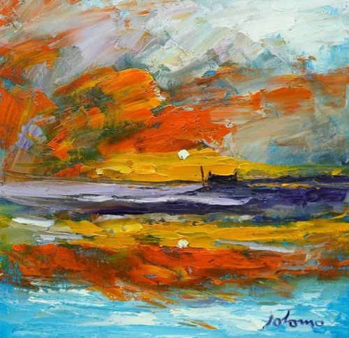 Sunset South Uist by Jolomo SOLD