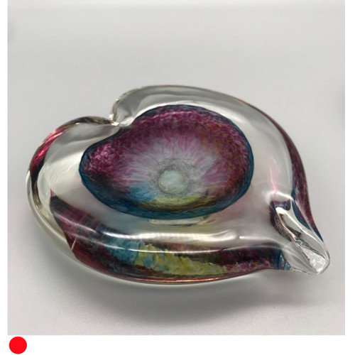 Ruby, Amber and Blue Heart, EI225 by Elin Isaksson SOLD