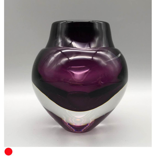 Liquid Ice Candle Holder in Hyacinth Coloured Glass by Elin Isaksson SOLD