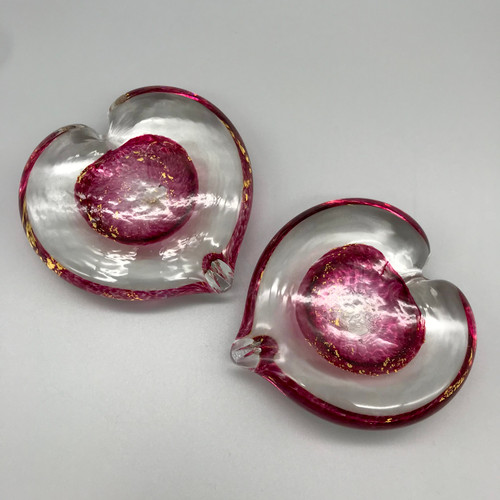 Ruby Red Heart with Gold by Elin Isaksson