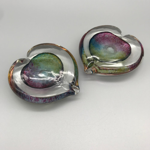 Ruby, Amber and Blue Heart, EI525 by Elin Isaksson SOLD