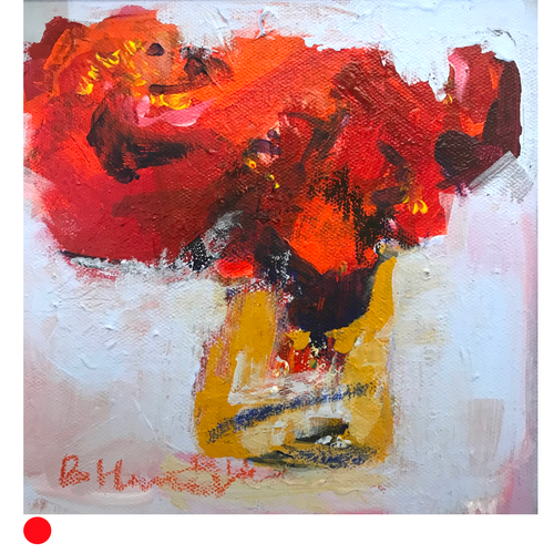 Garden Reds 2 by Bridget Hunter SOLD