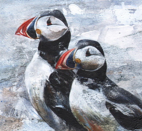 Puffins by Lucy Newton SOLD
