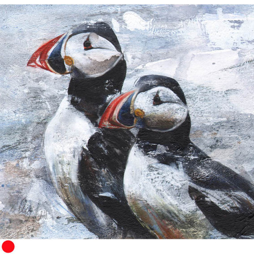 Puffins by Lucy Newton SOLD