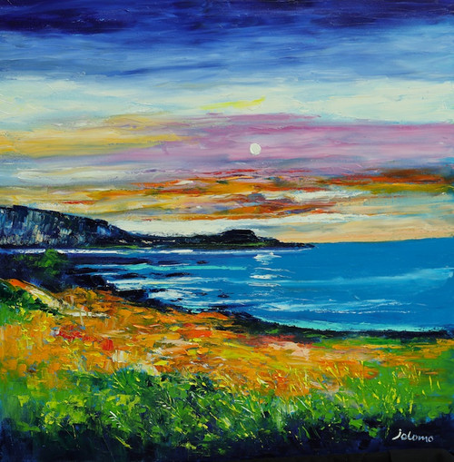 Sunset Looking from Calgary toward Treshnish Mull by Jolomo SOLD