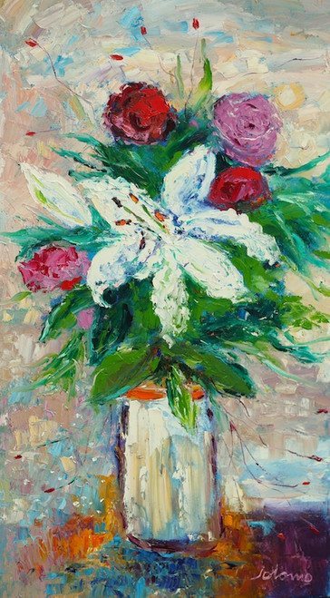 Big White Lilies by Jolomo