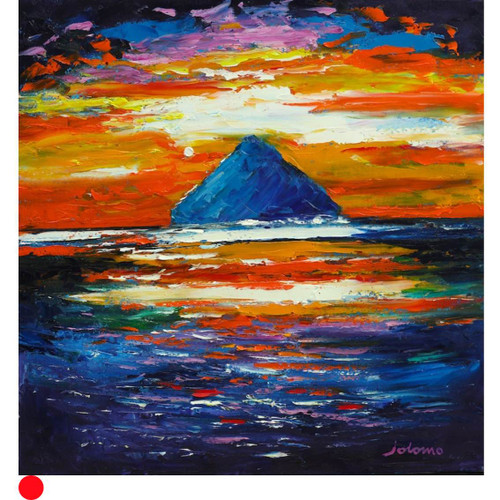 Sunset over Ailsa Craig by Jolomo SOLD