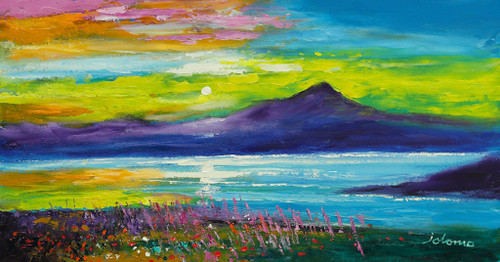 Arran Looking from Grogport Eveninglight by Jolomo SOLD