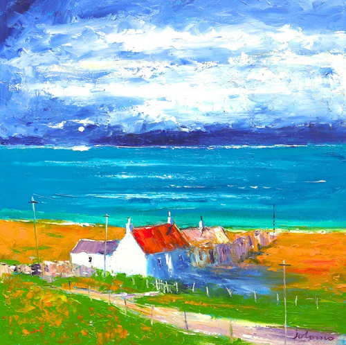 Iona Looking to the Gribun Cliffs by Jolomo