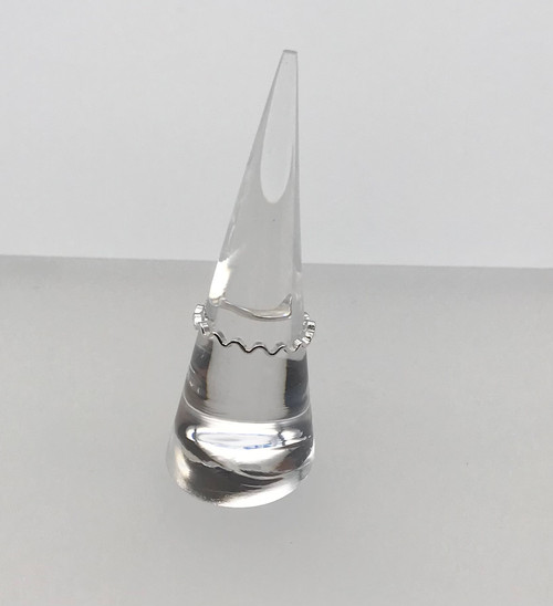 Ripple Ring in Silver, Size N by Iona Hall