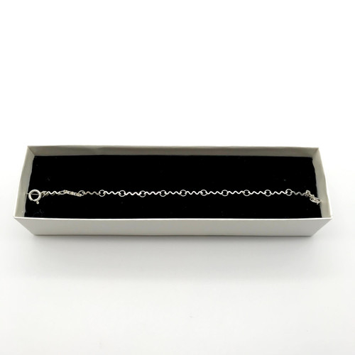 Ripple Collection Linked Bracelet in Silver by Iona Hall