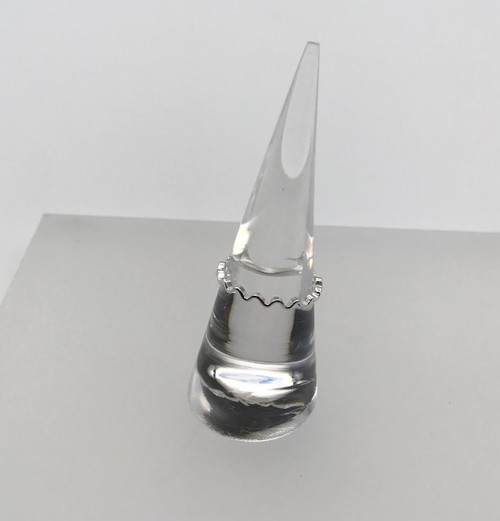 Ripple Ring in Silver, Size K by Iona Hall