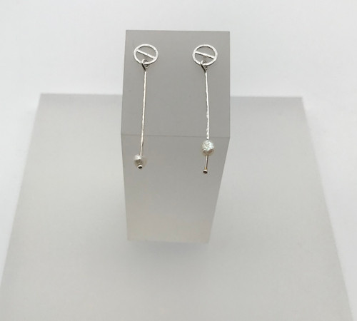 Machair Collection Short Strand Earrings with Pearls  by Iona Hall