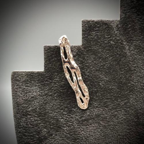 Char Collection Polished Silver Pin by Iona Lundie