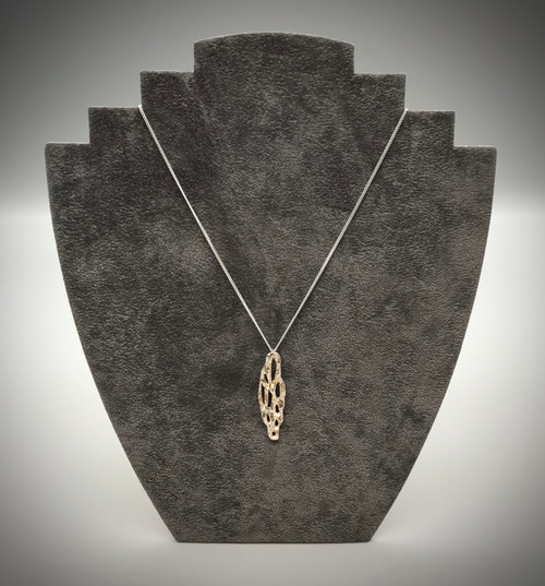 Char Collection Silver Pendant on Silver Chain by Iona Lundie SOLD