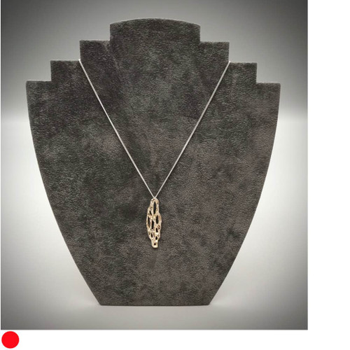 Char Collection Silver Pendant on Silver Chain by Iona Lundie SOLD
