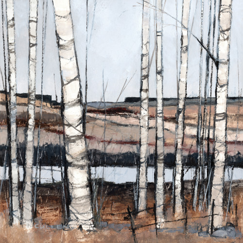 Birch Trees (Clyde Study) by Dominic Cullen
