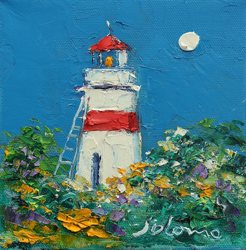 Lighthouse at Crinan by Jolomo SOLD