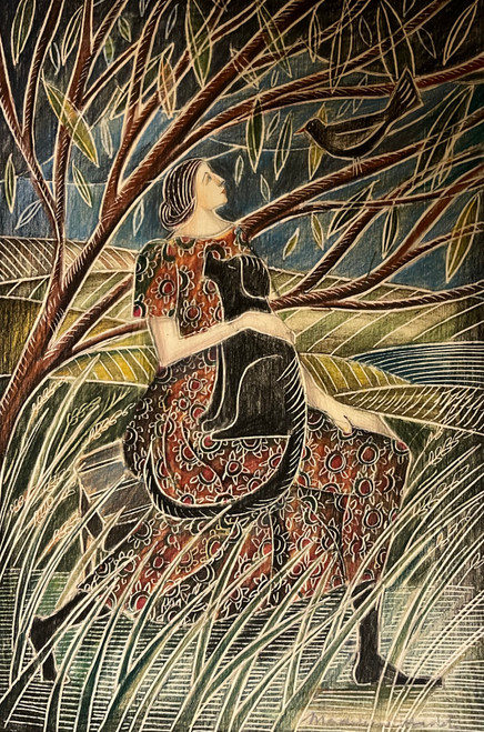 Black Bird Black Dog by Madeleine Hand SOLD