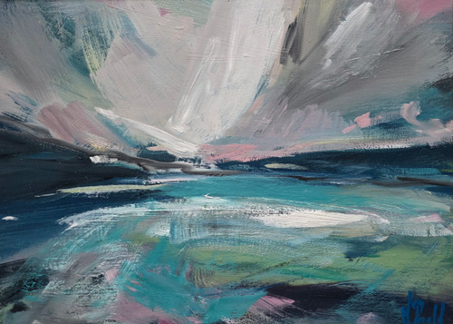 Wild day, Loch Long by Mary McDonald SOLD
