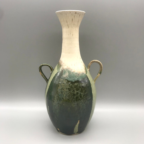 Narrow Necked Twin Handled Vase - Bay Studio Ceramics