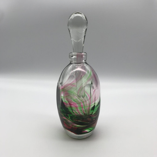 Pink & Green Faceted Tidal Bottle - Jane Charles