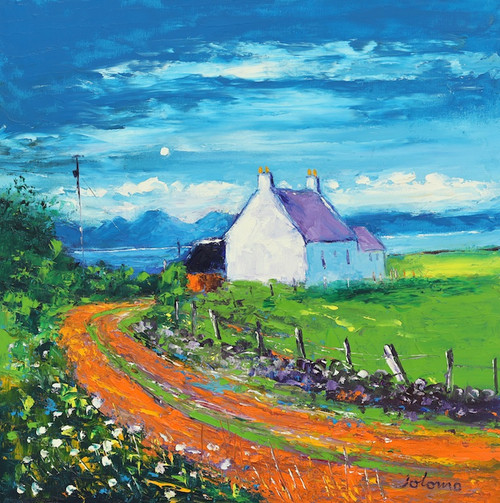 Croft Isle of Gigha Looking to the Four Hills by Jolomo