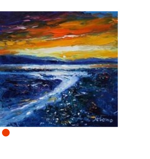 A Winter Sunset,  Kilchoan by Jolomo SOLD