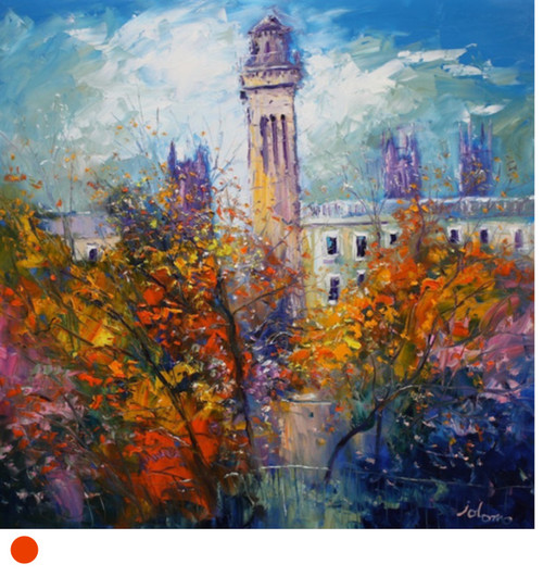 Autumnlight, The Trinity Towers, Park Circus, Glasgow by Jolomo SOLD