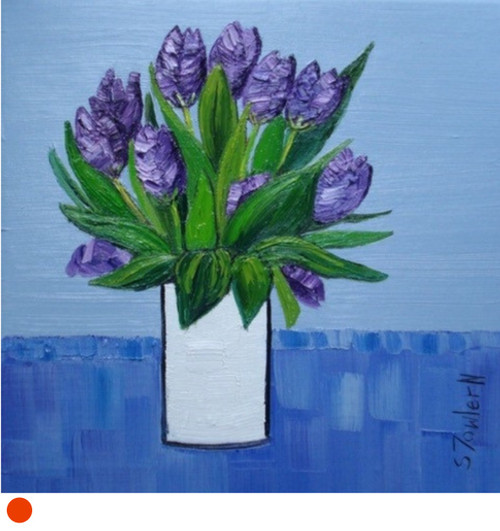Purple Tulips by Sheila Fowler SOLD