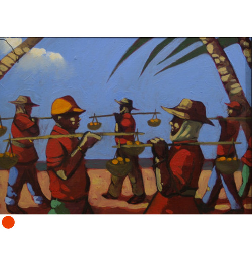 Off Duty Anti Government Protesters Thailand by Donald MacLeod SOLD