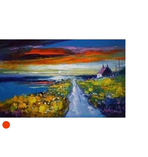 Sunset Ludag South Uist by Jolomo SOLD