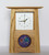 Oak Clock 171 by Archie McDonald Glass Art Panel by Robert Ryan SOLD
