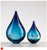 Small Steel Blue Dew Drop by Elin Isaksson SOLD