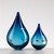 Large Steel Blue Dew Drop by Elin Isaksson
