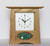 Oak Clock 166 by Archie McDonald with Glass Art Panel by Robert Ryan SOLD