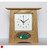 Oak Clock 166 by Archie McDonald with Glass Art Panel by Robert Ryan SOLD