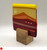 Small Blockscape Sculpture of Landscape Panel Made with Red and Yellow Fused Glass by Harmonies in Wood SOLD