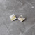Square Stud Earrings in Sterling Silver and Keumboo by Rhona MaCallum SOLD