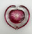 Ruby & Gold Leaf Heart by Elin Isaksson SOLD