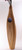 Ash Sleeper Vase  with Smoked Carved 'Arc' Detail and Fused-Glass Discs in Purple by Harmonies in Wood